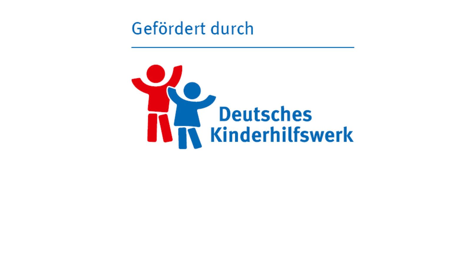 Förderlogo des Deutschen Kinderhilfswerks